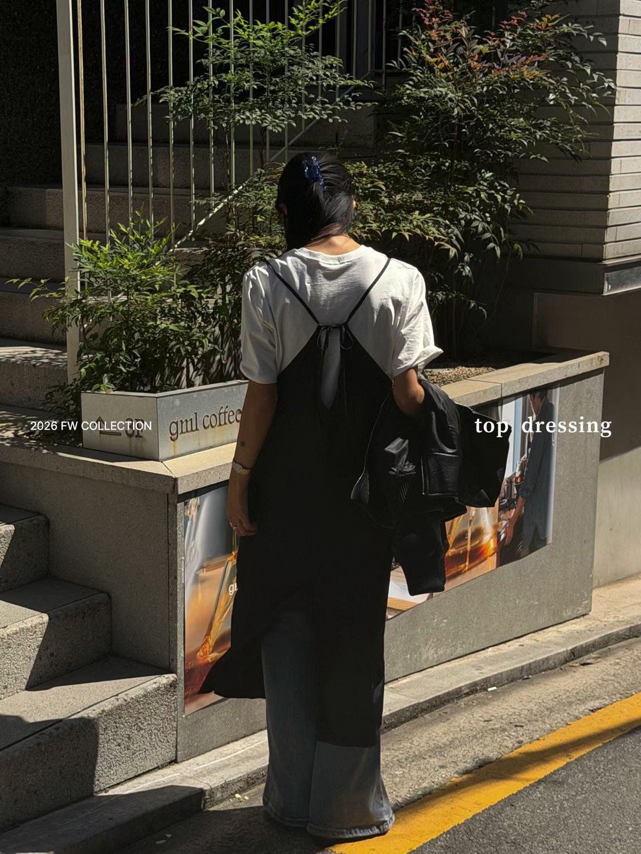 個性滑布V領背心